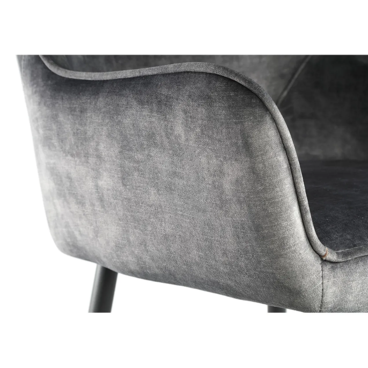 Barstoel Pim Velvet Antraciet M