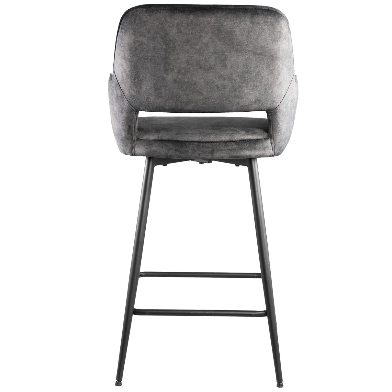Barstoel Pim Velvet Antraciet M