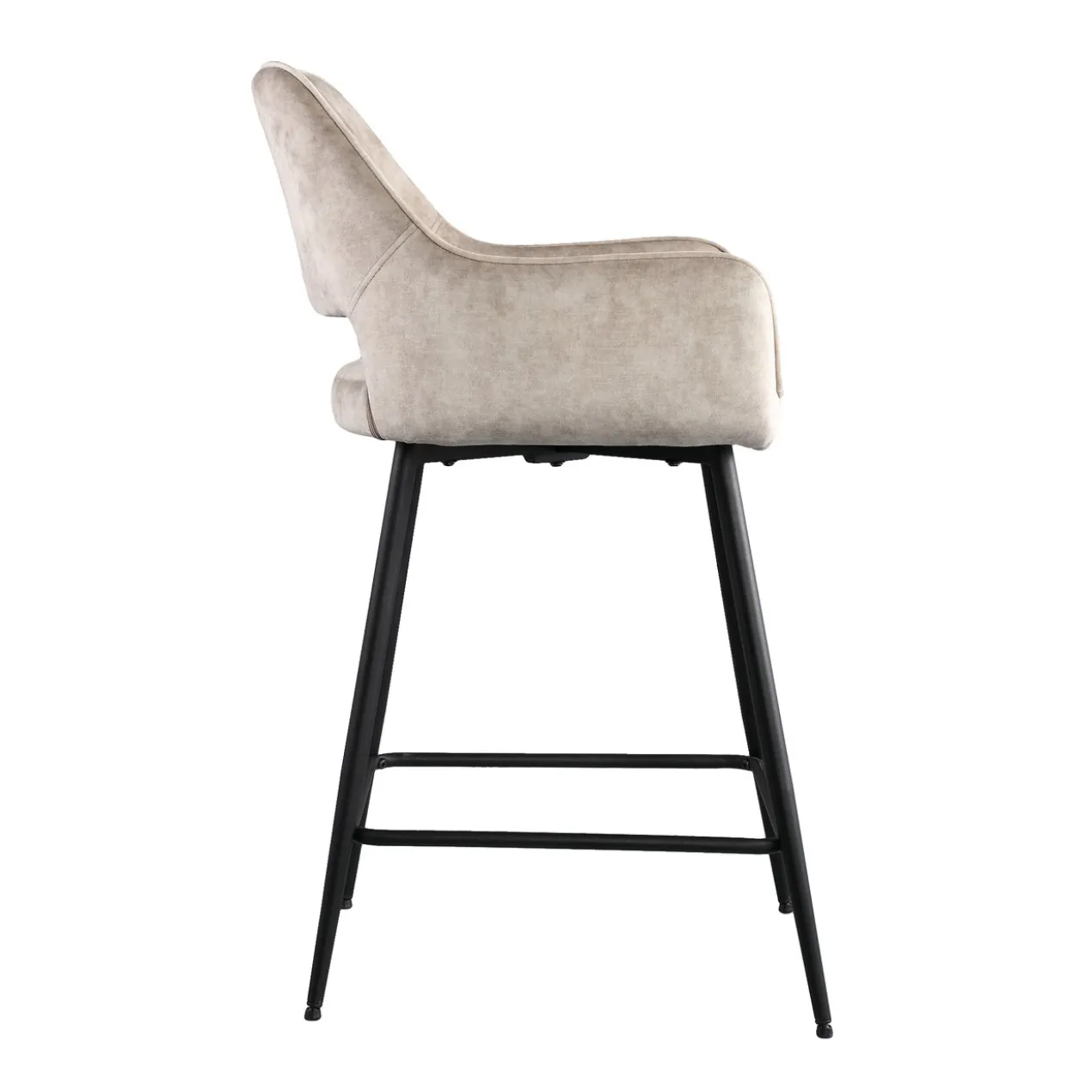 Barstoel Pim Velvet Beige M