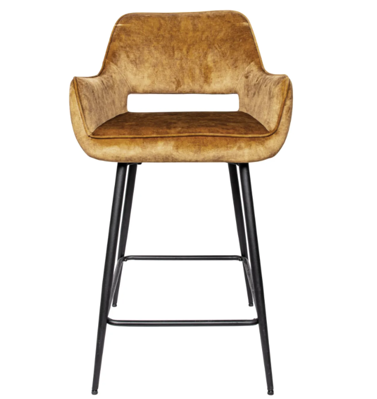 Barstoel Pim Velvet Oker M