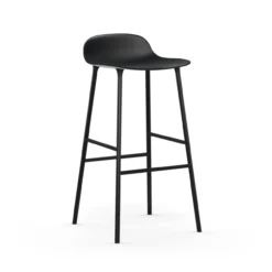 Bar Stool Form Steel black 75 cm
