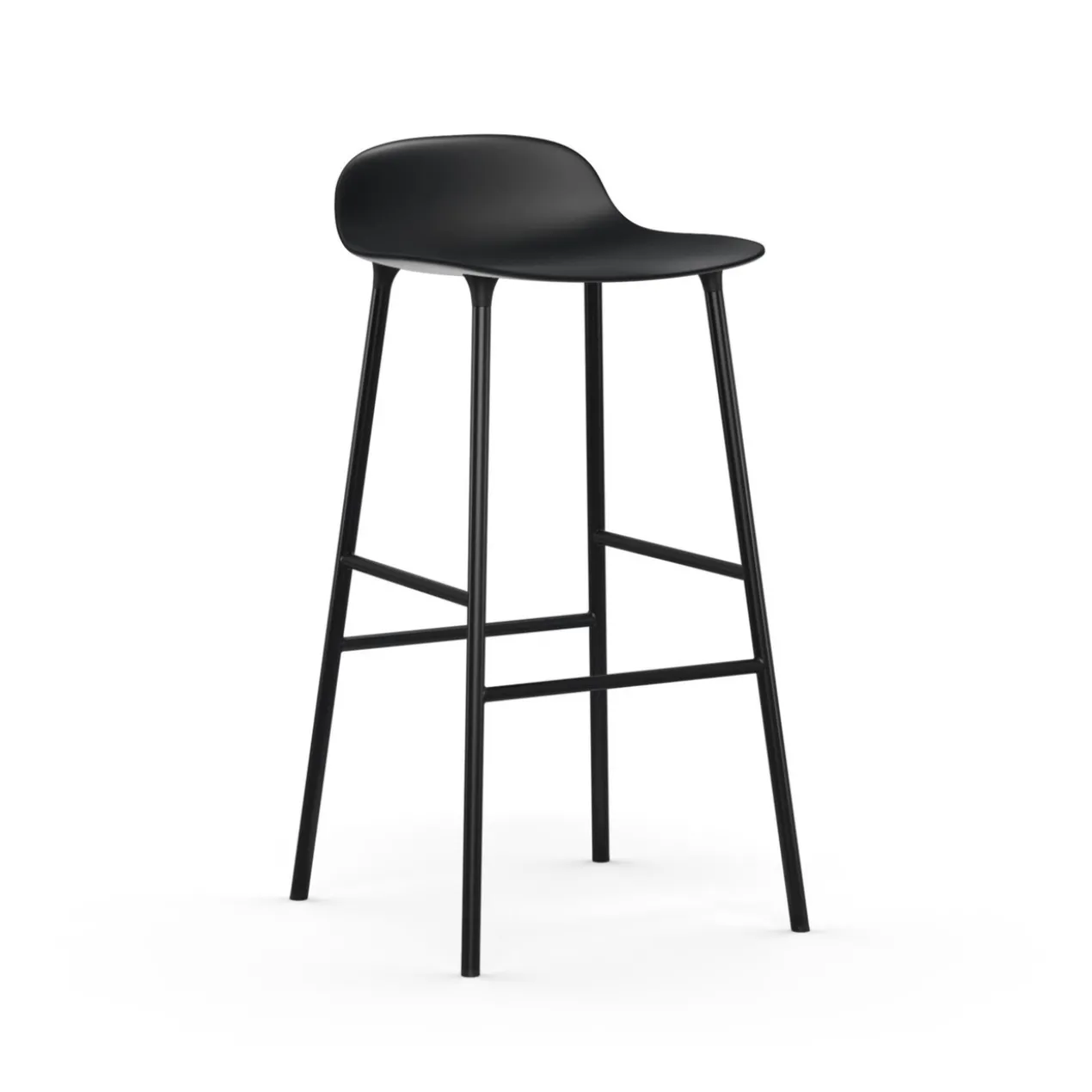 Bar Stool Form Steel black 75 cm