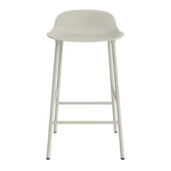 Bar Stool Form Steel light grey 65 cm