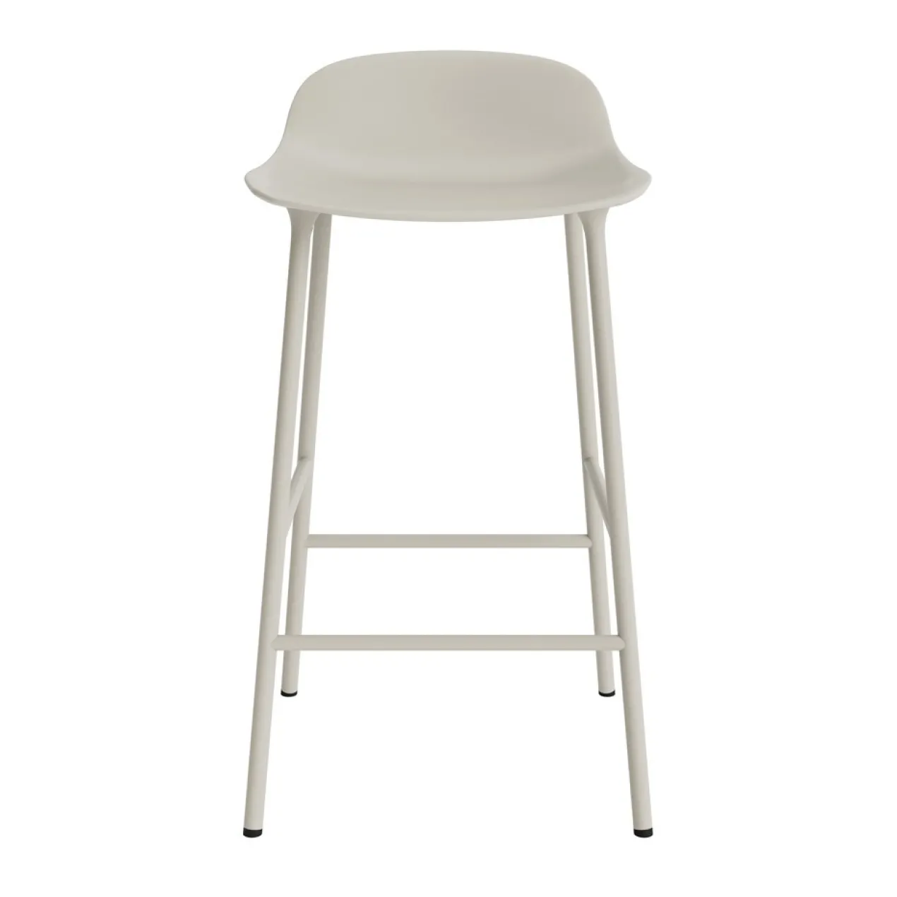 Bar Stool Form Steel light grey 65 cm