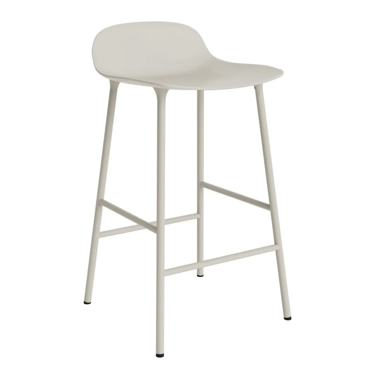 Bar Stool Form Steel light grey 65 cm