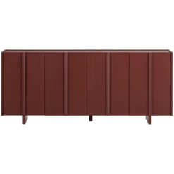 Basu dressoir grenen bordeauxrood [fsc]
