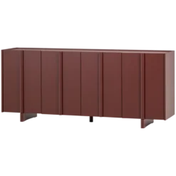 Basu dressoir grenen bordeauxrood [fsc]