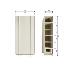 Basu opbergkast grenen dust [fsc]
