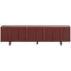 Basu tv meubel 200 cm grenen bordeauxrood [fsc]