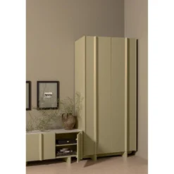 Basu tv meubel 200 cm grenen moss [fsc]