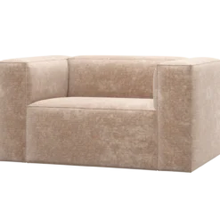 Bean fauteuil chenille velvet naturel