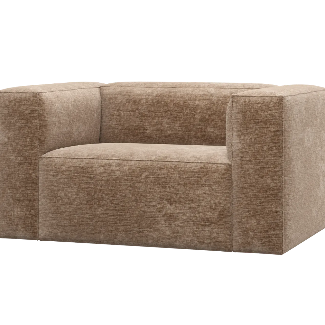 Bean fauteuil chenille velvet taupe