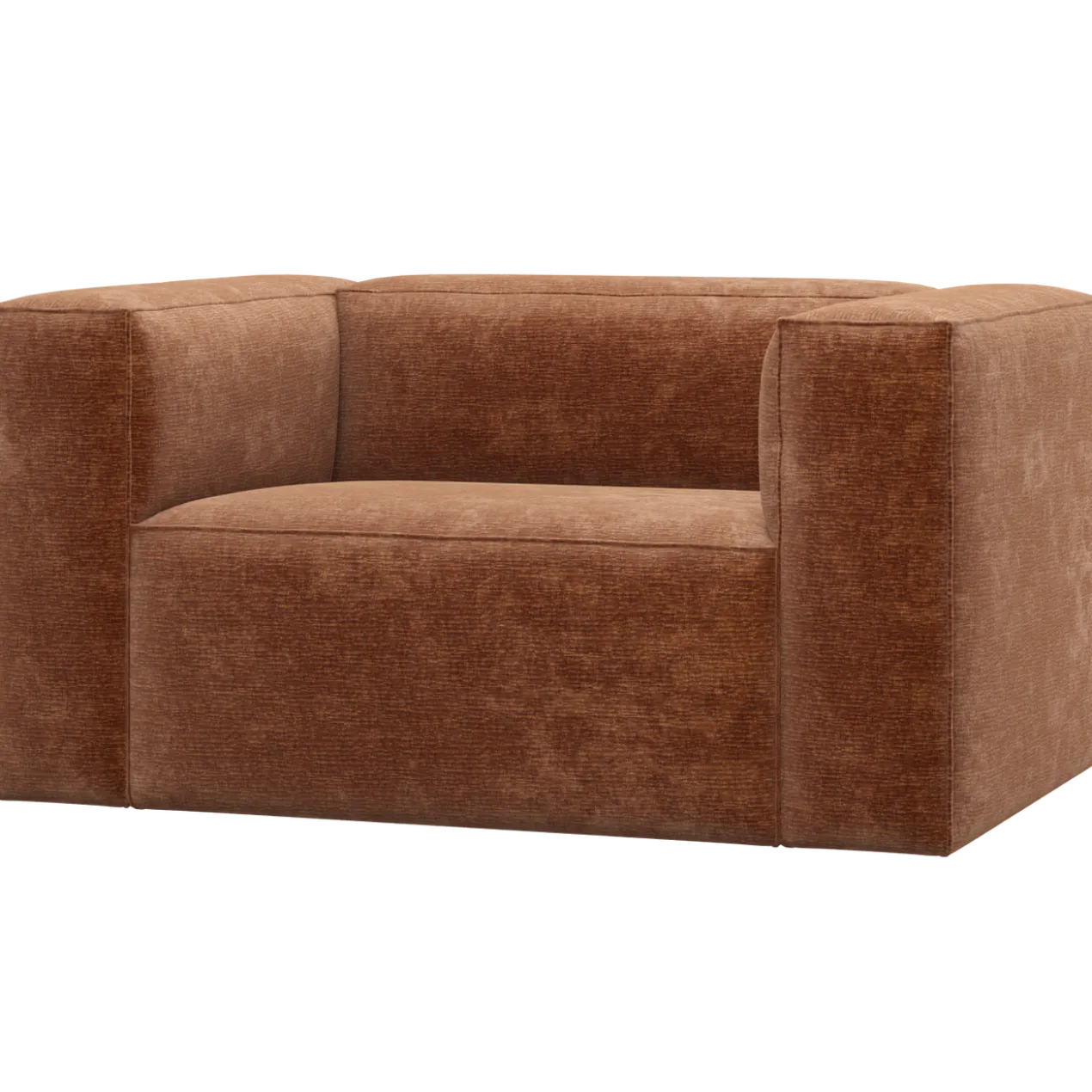 Bean fauteuil chenille velvet terra