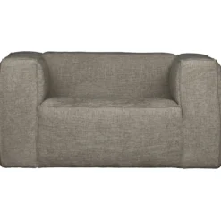 Bean fauteuil grove melange stof travertin