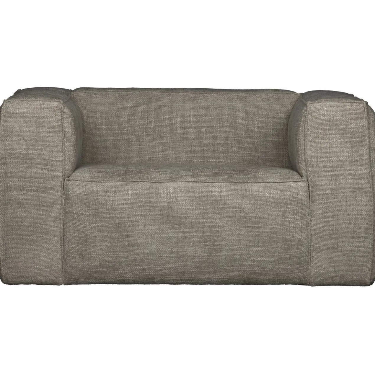 Bean fauteuil grove melange stof travertin