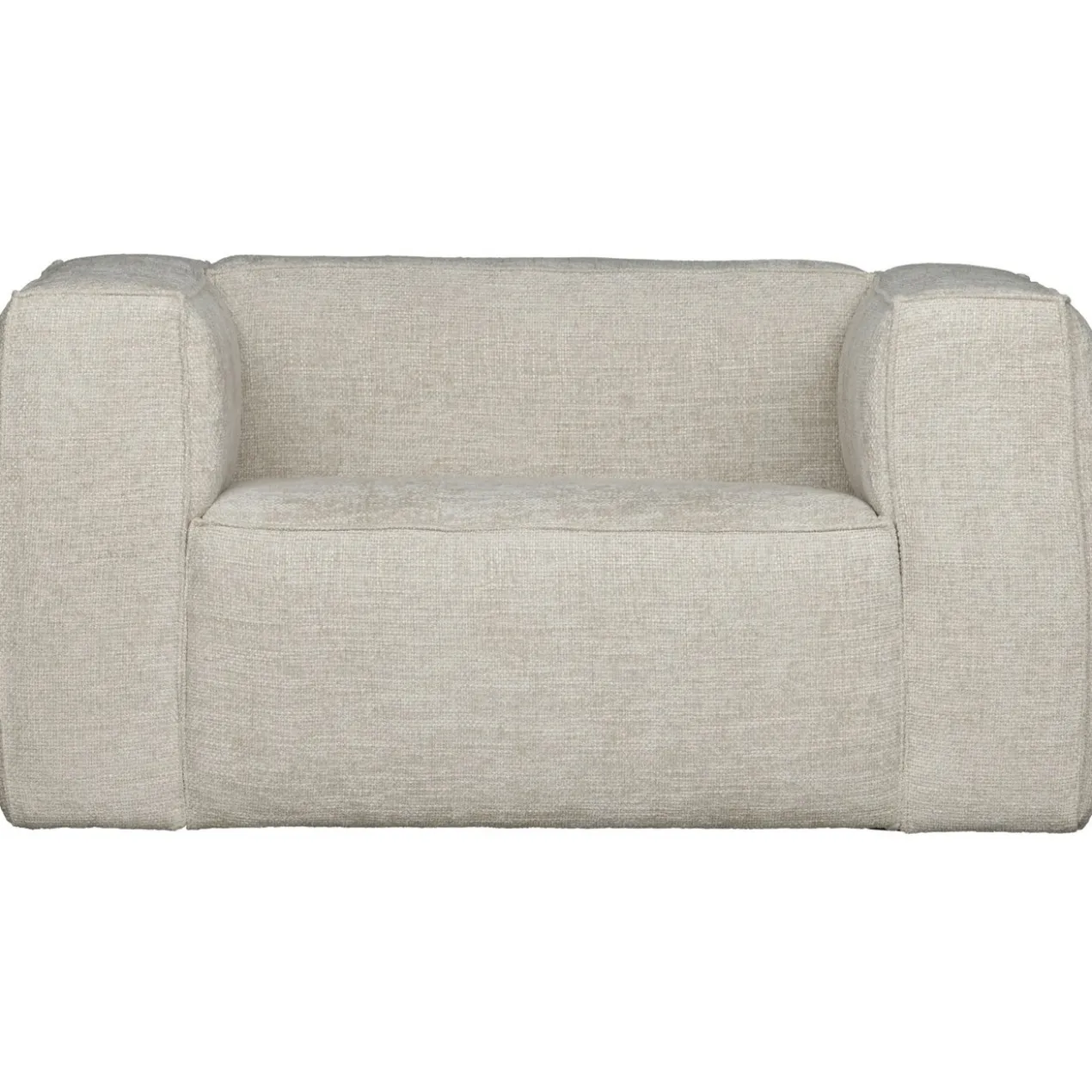 Bean fauteuil grove melange stof naturel