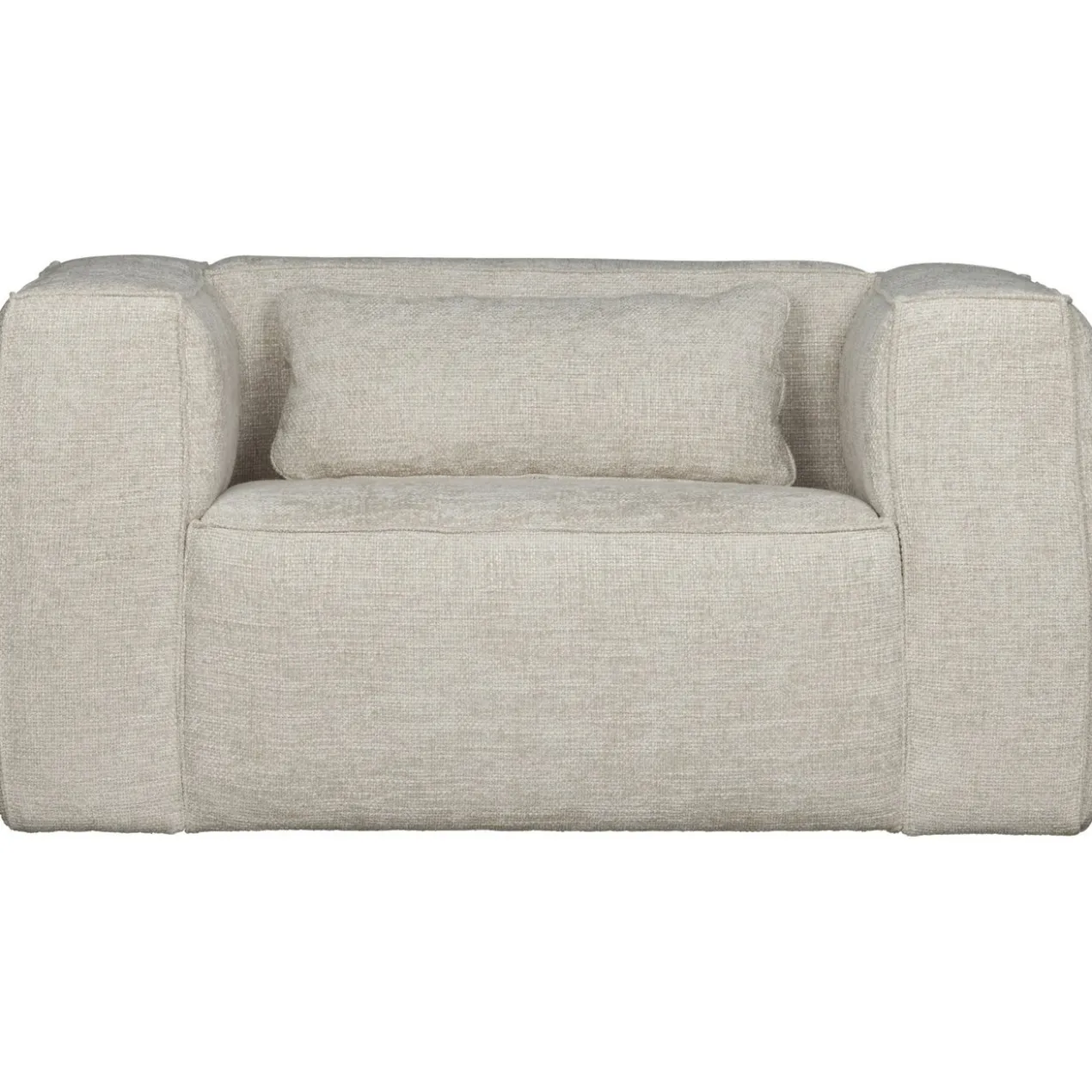 Bean fauteuil grove melange stof naturel