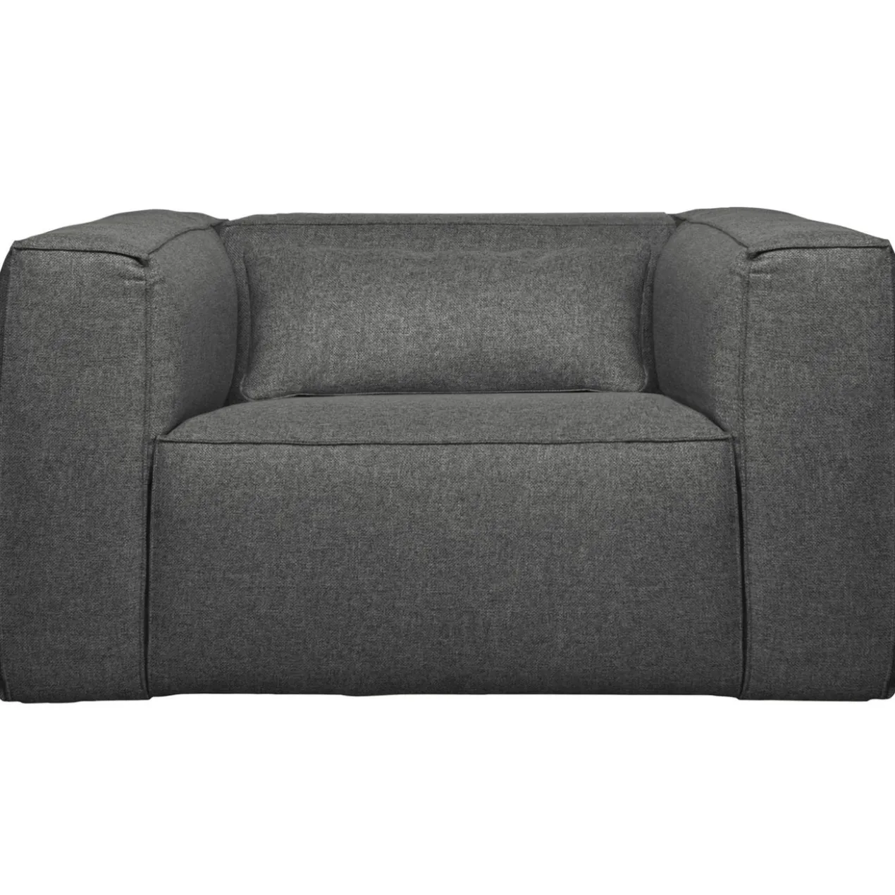 Bean fauteuil incl. kussen middengrijs gemeleerd