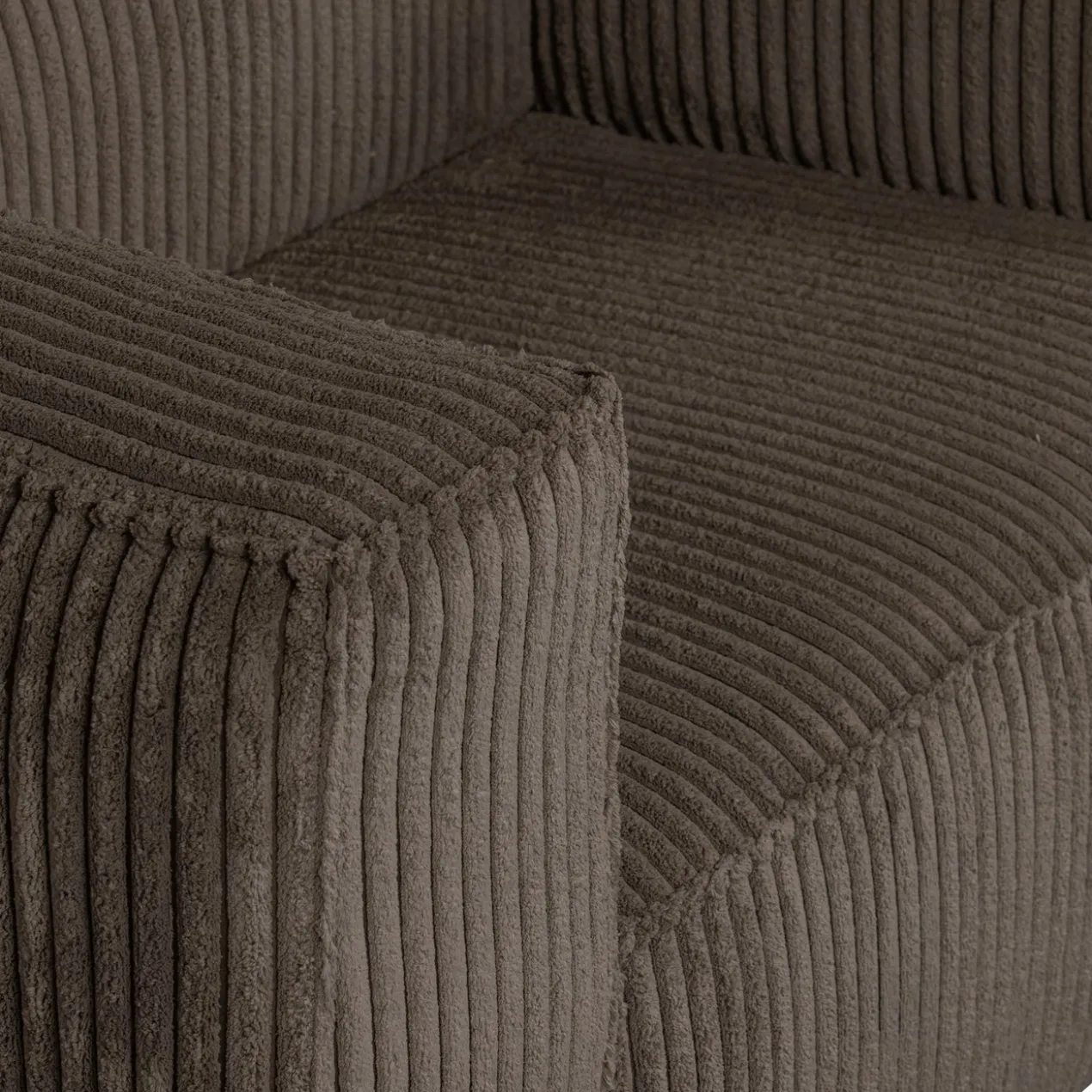 Bean fauteuil ribstof mud