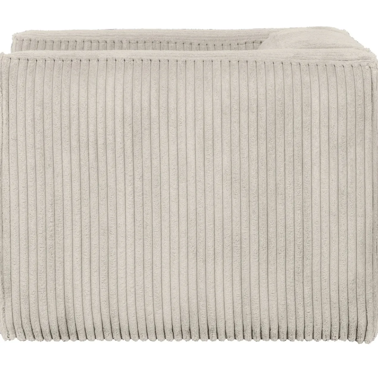 Bean fauteuil ribstof naturel