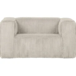 Bean fauteuil ribstof naturel