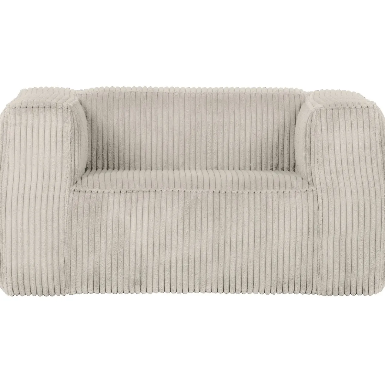 Bean fauteuil ribstof naturel