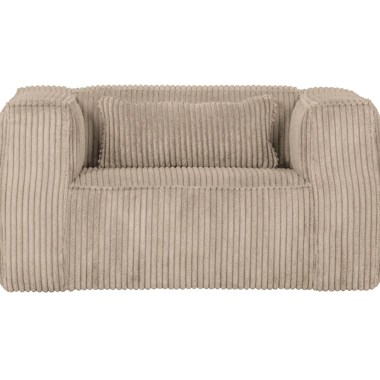 Bean fauteuil ribstof travertin