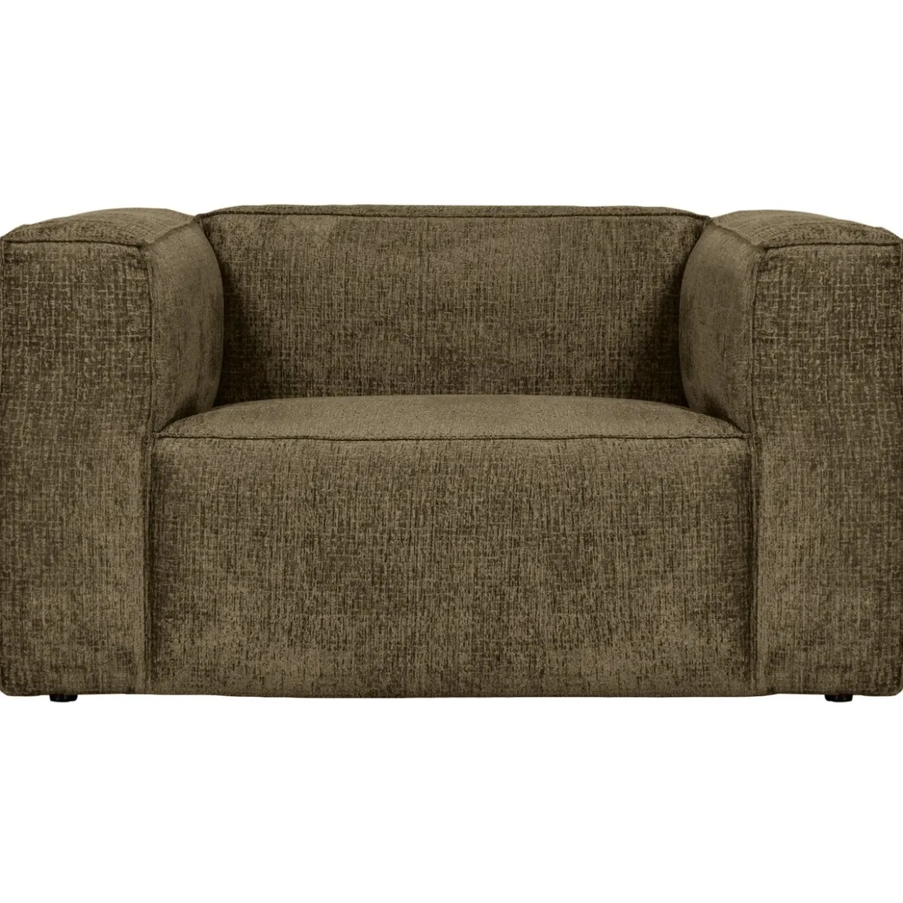 Bean fauteuil structure velvet moss