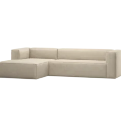 Bean hoekbank links beige melange