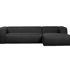 Bean hoekbank rechts incl. kussens donkergrijs melange