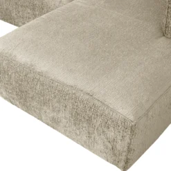 Bean hoekbank rechts structure velvet buttermilk