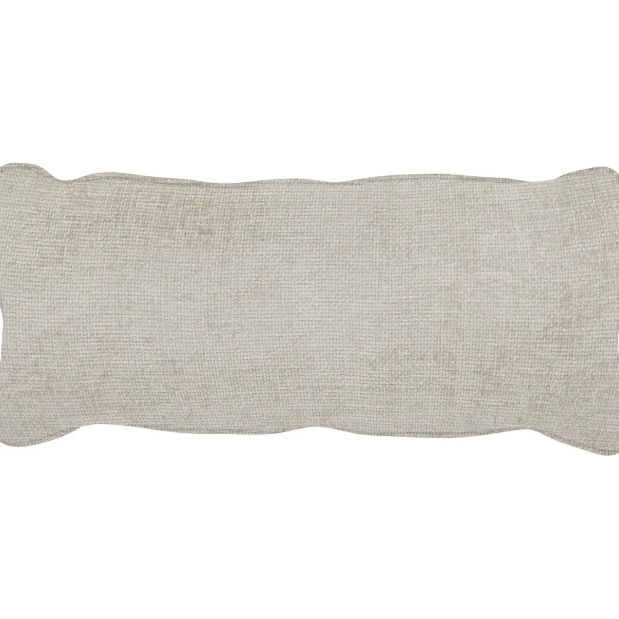 Bean kussen grove melange stof naturel