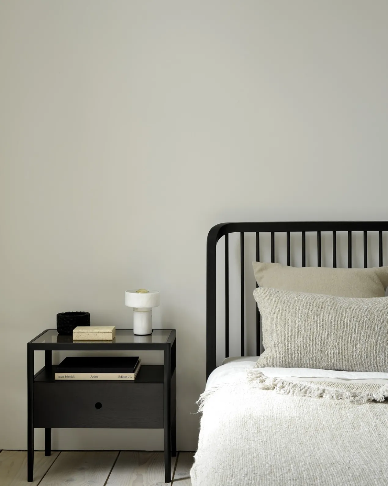 Bed Spindle 180x200 cm zwart