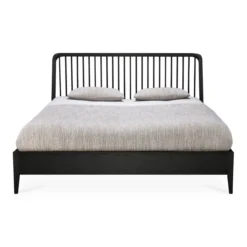 Bed Spindle 180x200 cm zwart