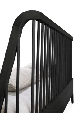 Bed Spindle 180x200 cm zwart