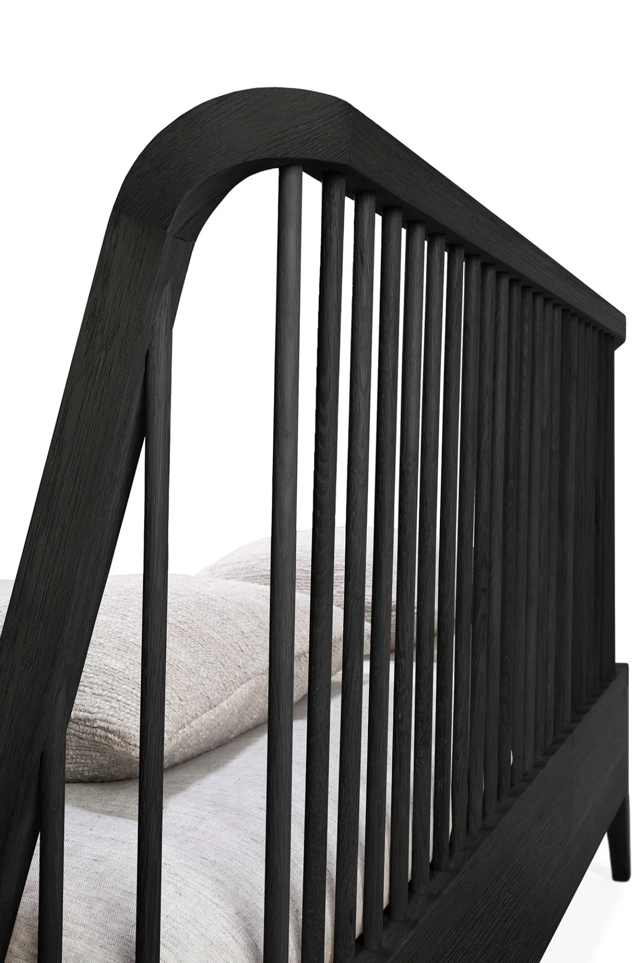 Bed Spindle 180x200 cm zwart