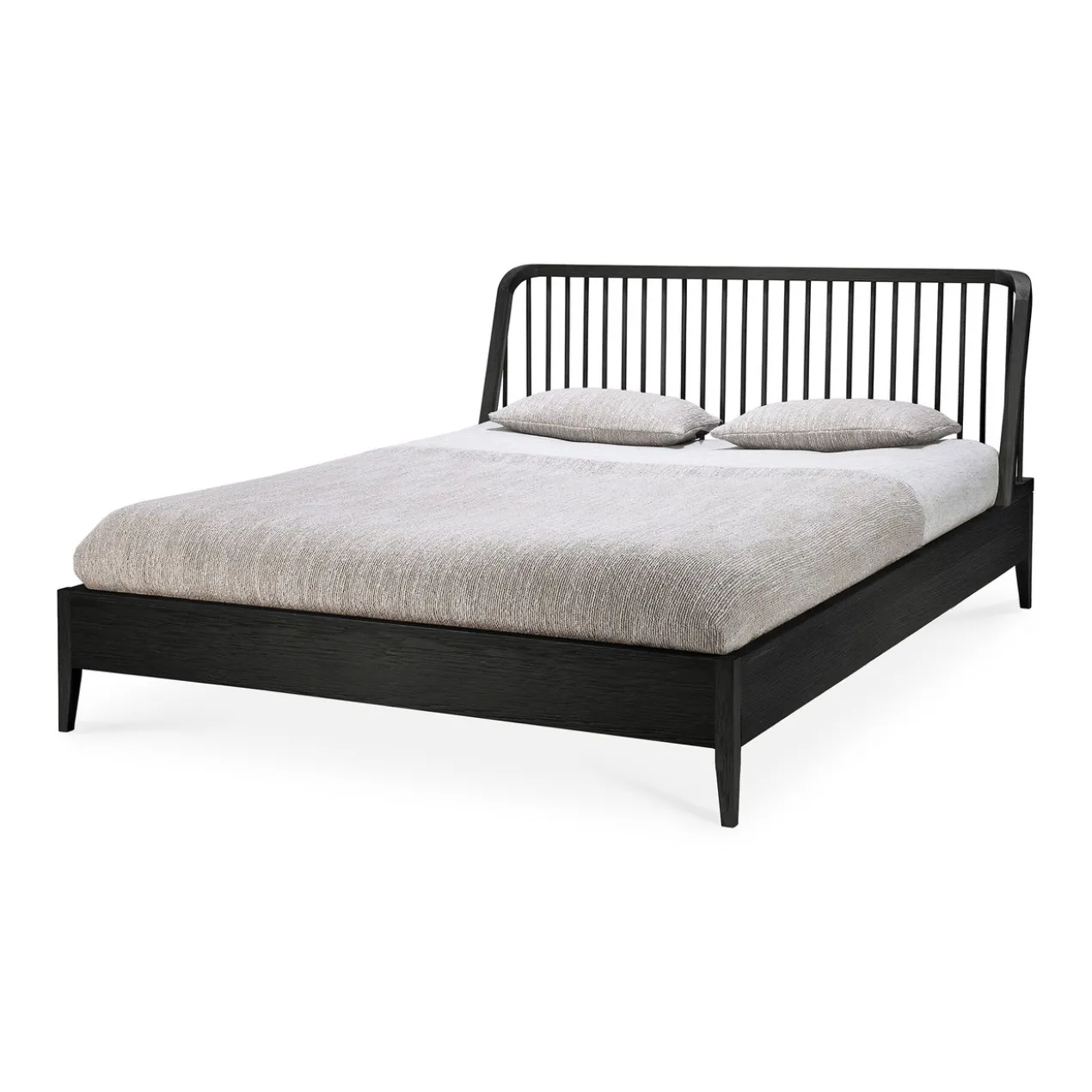 Bed Spindle 180x200 cm zwart