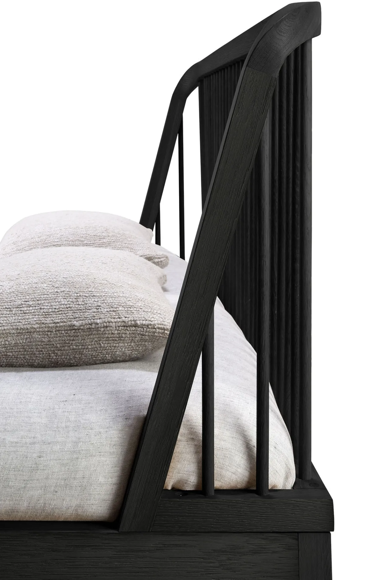 Bed Spindle 180x200 cm zwart