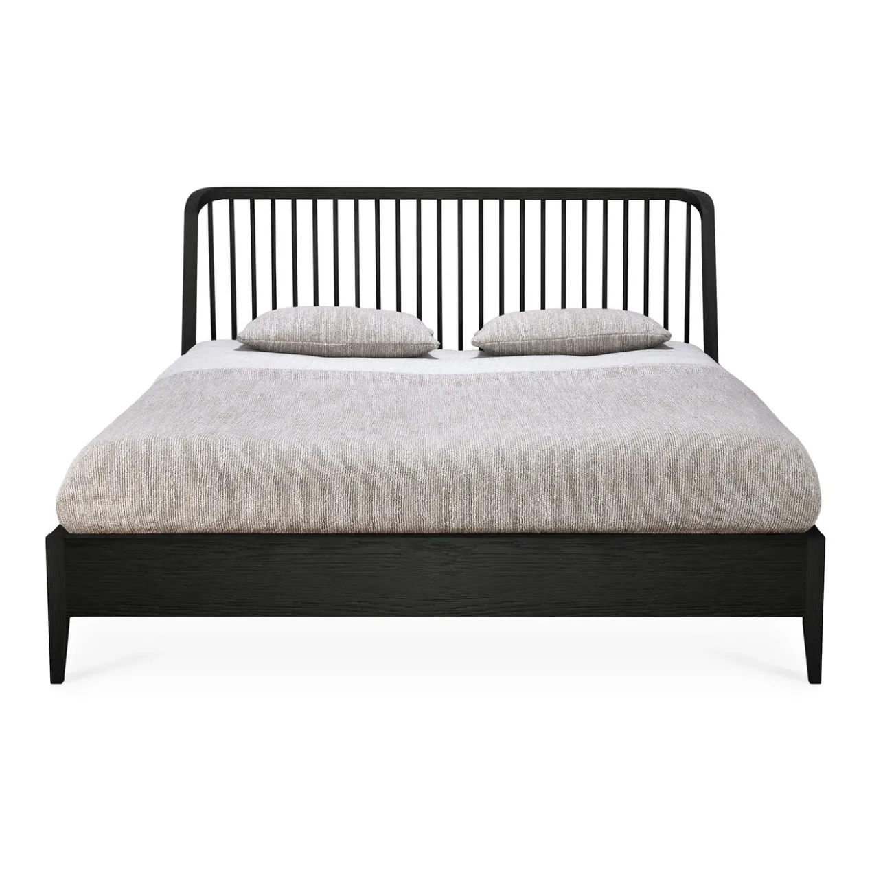 Bed Spindle 160x200 cm zwart