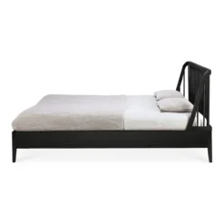 Bed Spindle 160x200 cm zwart