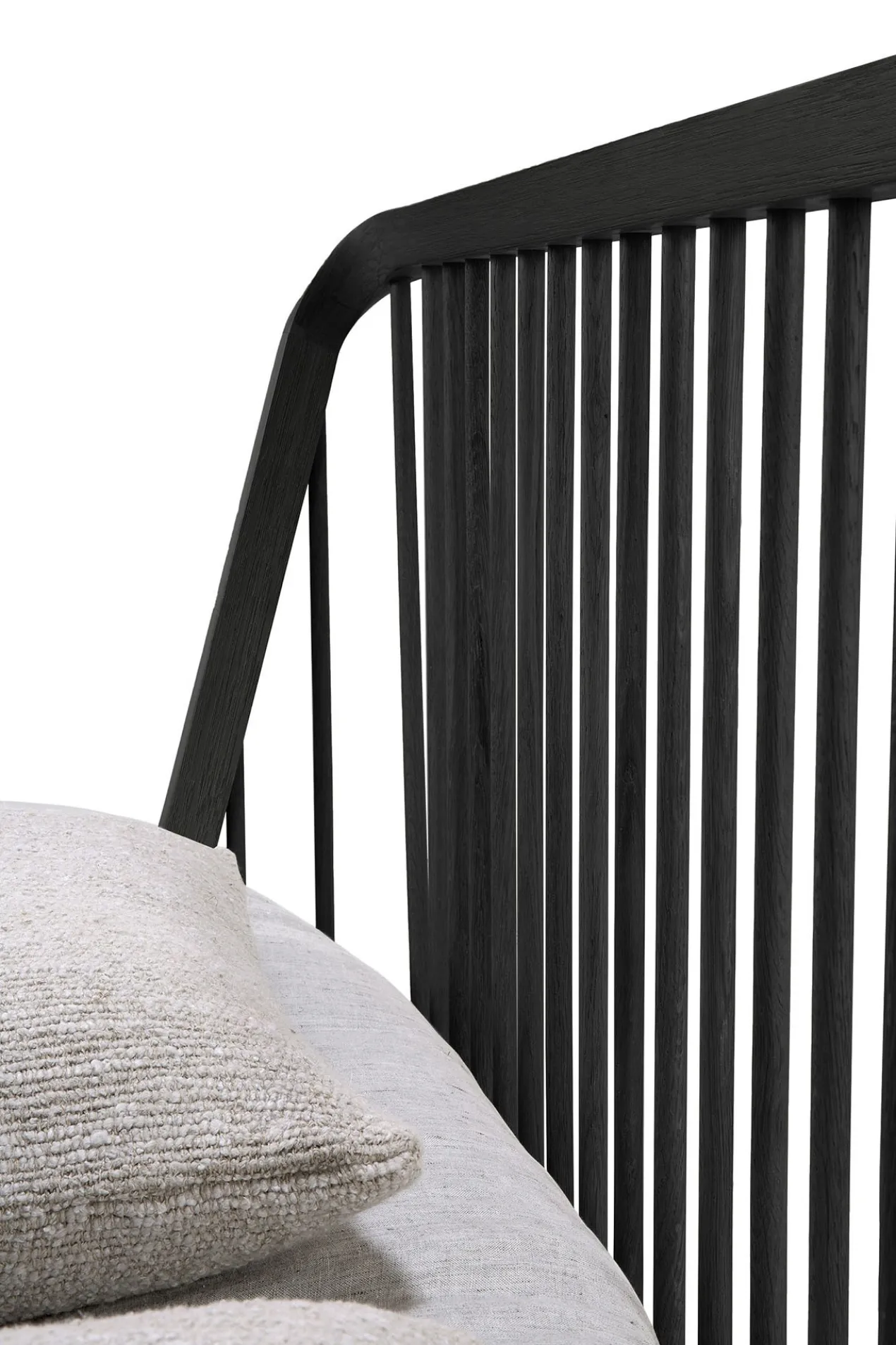 Bed Spindle 160x200 cm zwart