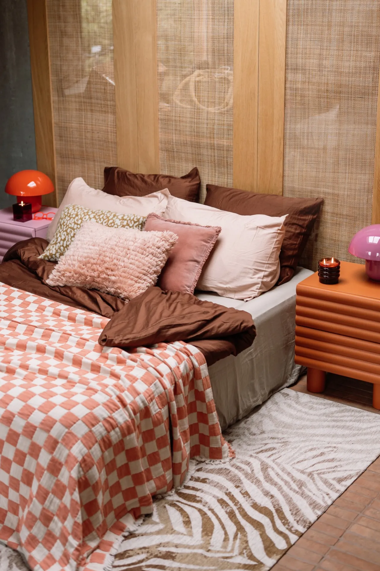 Bedsprei Elza 180x260 cm coral