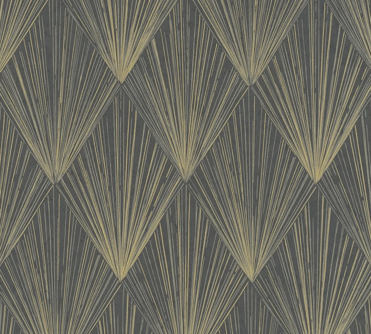 Behang Art deco bruin