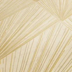 Behang Art deco geel