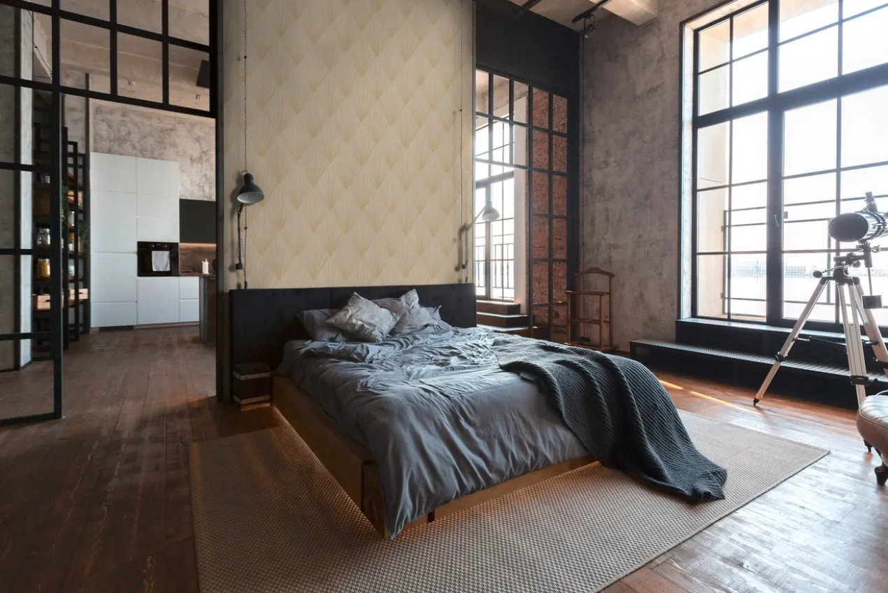 Behang Art deco geel
