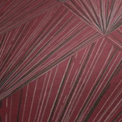 Behang Art deco rood