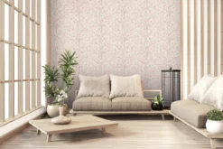 Behang Aziatische bloesem roze