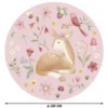 Behangcirkel Fairy Garden Ø100 cm roze