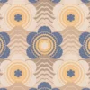Behang licht gestructureerd met golven en bloemmotieven - beige, bruin, blauw Licht gestructureerd behang met golven en bloemmotieven - beige, bruin, blauw #1
