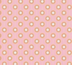 Behang licht gestructureerd met cirkelpatronen – roze, oranje, beige Licht gestructureerd behang met cirkelpatronen – roze, oranje, beige #1